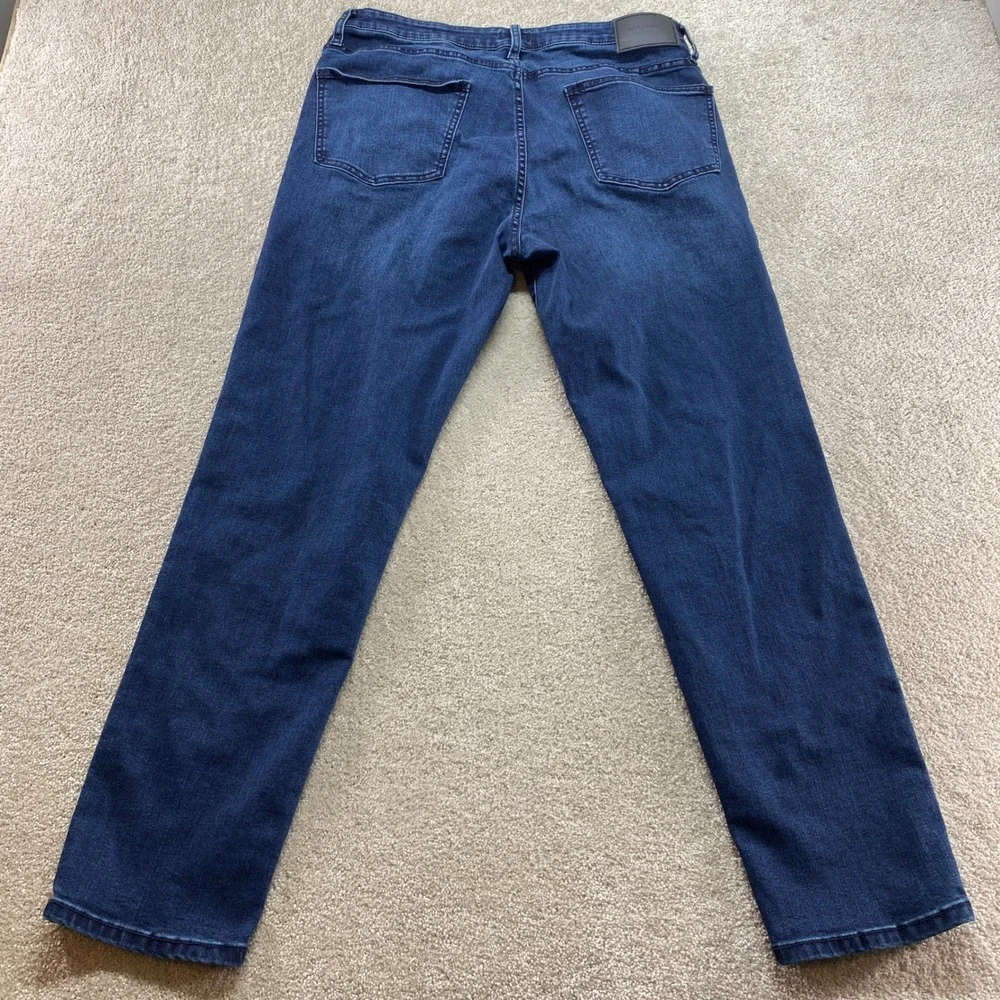 Express Straight Leg Jeans Mens 34x32 Dark Blue Excellent‎ Stretch EX0005553